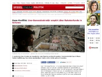 Bild zum Artikel: Gaza-Konflikt: Uno-Generalsekretär empört über Raketenfunde in Schulen
