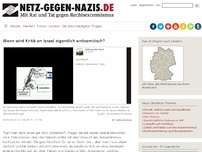 Bild zum Artikel: Wann wird Kritik an Israel eigentlich antisemitisch?