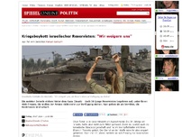 Bild zum Artikel: Kriegsboykott israelischer Reservisten: 'Wir weigern uns'