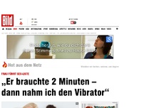 Bild zum Artikel: Frau führt Sex-Liste - Er brauchte 2 Minuten, dann nahm ich den Dildo