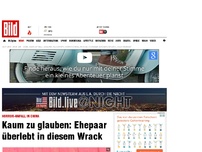 Bild zum Artikel: Kaum zu glauben! - Ehepaar überlebt in diesem Wrack