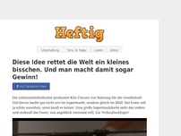 Bild zum Artikel: Diese Idee rettet die Welt ein kleines bisschen. Und man macht damit...