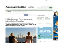 Bild zum Artikel: Städte-Studie: In Hamburg und Porto wohnen die glücklichsten Menschen