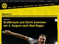 Bild zum Artikel: Großkreutz und Durm kommen am 4. August nach Bad Ragaz