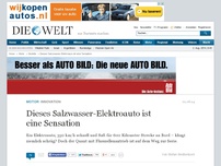 Bild zum Artikel: Innovation: Dieses Salzwasser-Elektroauto ist eine Sensation
