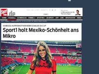 Bild zum Artikel: Sport1 holt Mexiko- Schönheit ans Mikro Bei der WM sorgte Moderatorin Vanessa Huppenkothen aus Mexiko für viel Aufsehen. Beim Schalke 04 Cup können sie jetzt auch die deutschen Fans live sehen. »