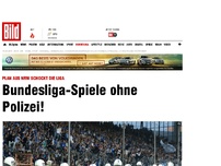 Bild zum Artikel: Plan aus NRW schockt die Liga - Bundesliga-Spiele ohne Polizei!