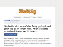 Bild zum Artikel: Sie hatte sich so auf das Baby gefreut und jetzt lag es in ihrem Arm. Aber sie hätte schreien...