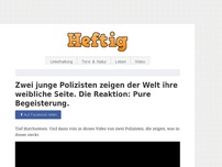 Bild zum Artikel: Zwei Polizisten zeigen der Welt ihre weibliche Seite. Die Reaktion: Pure Begeisterung.