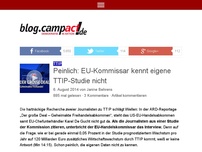 Bild zum Artikel: Peinlich: EU-Kommissar kennt eigene TTIP-Studie nicht