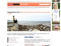 Bild zum Artikel: Totgeglaubtes Kind: Eltern finden Tochter zehn Jahre nach Tsunami wieder