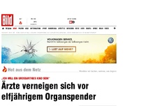 Bild zum Artikel: „Ein großartiges Kind“ - Ärzte verneigen sich vor elfjährigem Organspender