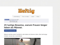 Bild zum Artikel: 25 lustige Beweise, warum Frauen länger leben als Männer.