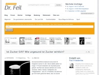 Bild zum Artikel: Ist Zucker Gift? Wie ungesund ist Zucker wirklich?