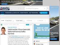 Bild zum Artikel: Weltmeister Klose beendet Nationalmannschafts-Karriere
