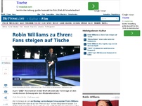 Bild zum Artikel: Robin Williams zu Ehren: Fans steigen auf Tische