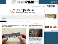 Bild zum Artikel: Belgische Firma entwickelt erste E-Zigarette zum Selbstdrehen