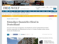 Bild zum Artikel: Gera ist pleite: Einmaliges finanzielles Elend in Deutschland