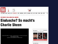 Bild zum Artikel: Eisdusche über den Kopf? - Charlie Sheen lässt Dollar-Scheine regnen