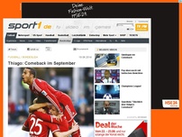 Bild zum Artikel: Thiago: Comeback im September