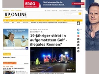 Bild zum Artikel: Düsseldorf - 19-Jähriger stirbt in aufgemotztem Golf - illegales Rennen?