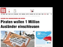 Bild zum Artikel: Einwanderungsland - Piraten wollen 1 Million Ausländer einschleusen