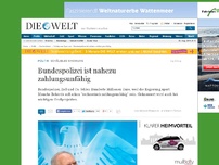 Bild zum Artikel: Schäubles Sparkurs: Bundespolizei ist nahezu zahlungsunfähig