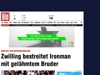 Bild zum Artikel: Zwilling schafft Ironman mit gelähmtem Bruder