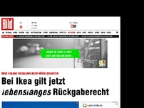 Bild zum Artikel: Neue Kulanz-Regel - Ewiges Rückgaberecht bei Ikea