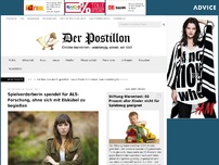 Bild zum Artikel: Spielverderberin spendet für ALS-Forschung, ohne sich mit Eiskübel zu begießen