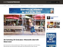 Bild zum Artikel: Ab Samstag 20 Grad plus: Hitzewelle überrollt Österreich