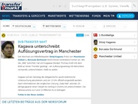 Bild zum Artikel: Kagawa unterschreibt Auflösungsvertrag in Manchester