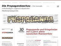 Bild zum Artikel: Propaganda und Kriegshetze mit 5 Jahre altem russischen Manöverfoto