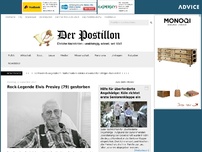 Bild zum Artikel: Rock-Legende Elvis Presley (79) gestorben