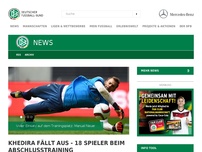 Bild zum Artikel: Khedira fällt mit Muskelbündelriss aus