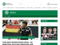 Bild zum Artikel: Vor dem Argentinien-Spiel: So bereiten sich Weltmeister vor