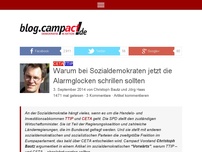 Bild zum Artikel: Warum bei Sozialdemokraten jetzt die Alarmglocken schrillen sollten