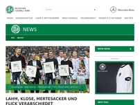 Bild zum Artikel: Lahm, Klose, Mertesacker und Flick mit 'Vier-Sterne-Choreo' verabschiedet