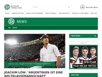 Bild zum Artikel: Joachim Löw: 'Argentinien ist eine Weltklasse-Mannschaft'