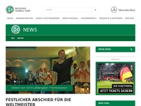 Bild zum Artikel: Festlicher Abschied für die Weltmeister