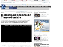 Bild zum Artikel: Sodomie : In Dänemark boomen die Tiersex-Bordelle