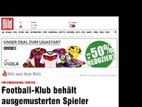 Bild zum Artikel: Für krebskranke Tochter - Football-Klub behält ausgemusterten Spieler