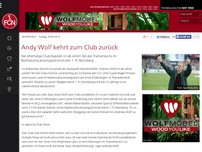 Bild zum Artikel: Andy Wolf kehrt zum Club zurück