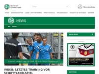 Bild zum Artikel: Abschlusstraining vor dem Schottland-Spiel