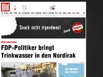 Bild zum Artikel: Unter Beschuss! - Huch bringt Trinkwasser in den Nordirak