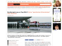 Bild zum Artikel: Bundesregierung zu Flug MH17: Keine 'gesicherten Erkenntnisse' über Abschuss