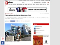 Bild zum Artikel: Mit dem Fahrrad zur Arbeit: Fahrradpendler haben besseren Sex