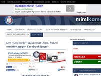 Bild zum Artikel: Der Hund in der Waschmaschine. Polizei ermittelt gegen Facebook-Nutzer