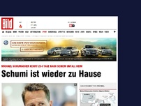 Bild zum Artikel: 254 Tage nach dem Unfall - Schumi ist wieder zu Hause