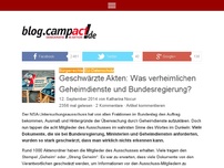 Bild zum Artikel: Geschwärzte Akten: Was verheimlichen Geheimdienste und Bundesregierung?